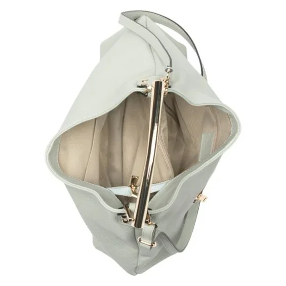 CHEVAL Made In Italy Leather Hobo With Metal Hardware Strap